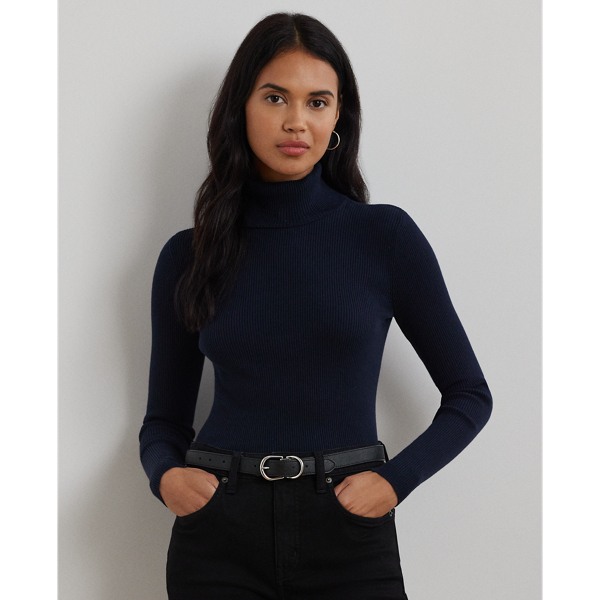 Ribbed Turtleneck Sweater