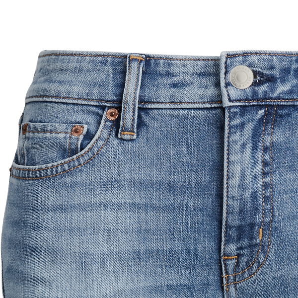 Light Worn Wash Premier Skinny Ankle Jeans Lauren 6