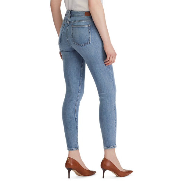 Light Worn Wash Premier Skinny Ankle Jeans Lauren 4