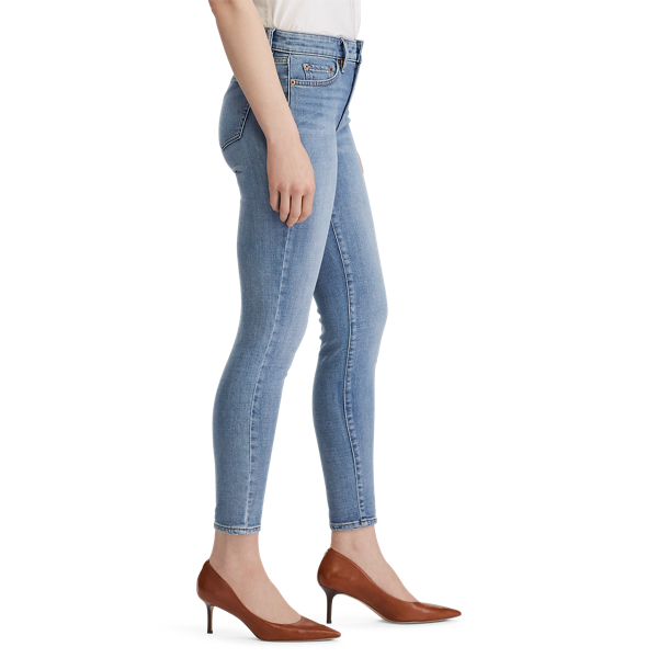 Light Worn Wash Premier Skinny Ankle Jeans Lauren 5
