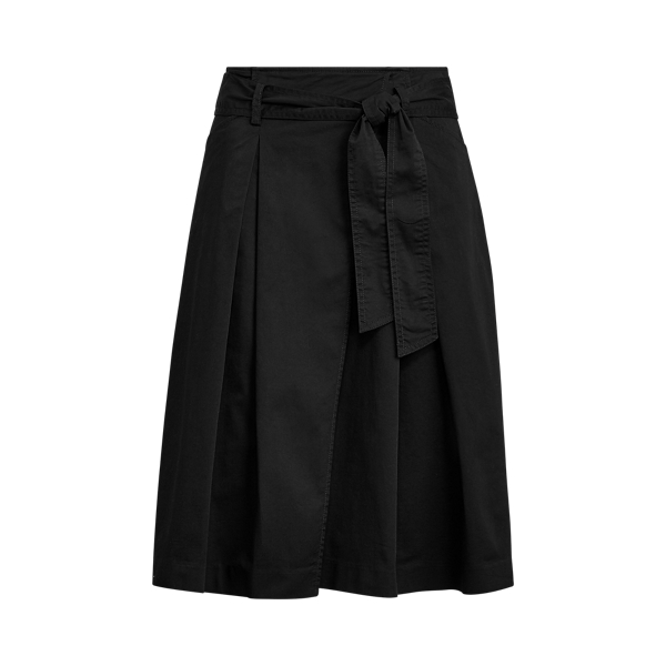 Belted Cotton Twill Skirt Lauren 1