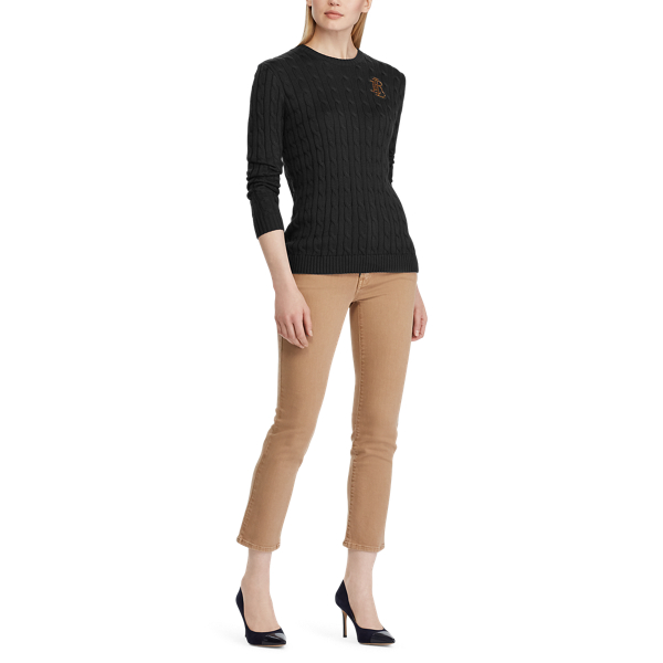Black Crest Cable Jumper Lauren 2
