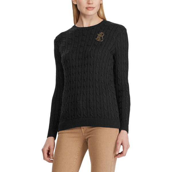 Black Crest Cable Jumper Lauren 3