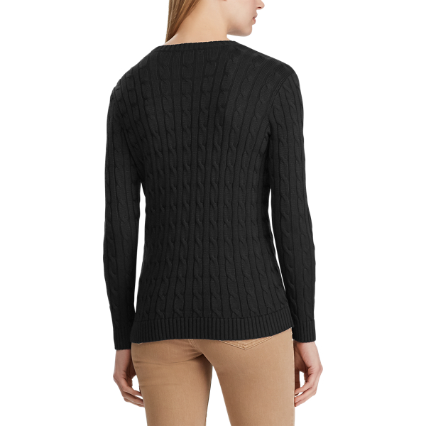 Black Crest Cable Jumper Lauren 4