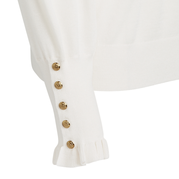 Mascarpone Cream Puff-Sleeve Boatneck Jumper Lauren 2