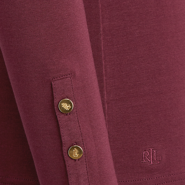 Langarmhemd mit U-Boot-Ausschnitt Lauren in Pinot Noir 5