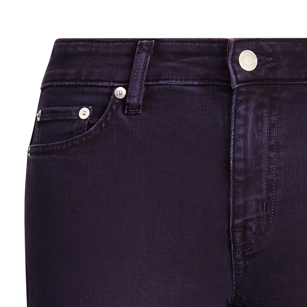 Jean droit Premier 7/8 Lauren en Alcool de prune d&eacute;lav&eacute; 7