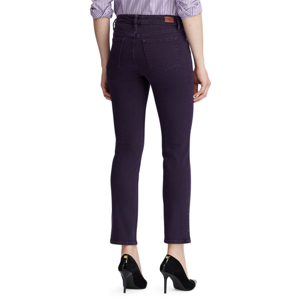 Jean droit Premier 7/8 Lauren en Alcool de prune d&eacute;lav&eacute; 5