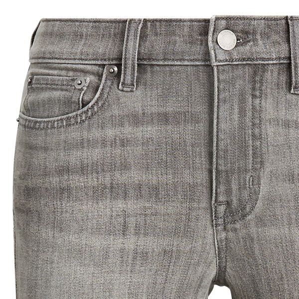 Smoke Grey Wash Premier Straight Ankle Jean Lauren 7