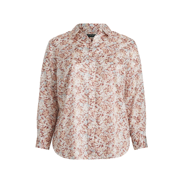 Floral-Print Shirt Lauren Woman 1