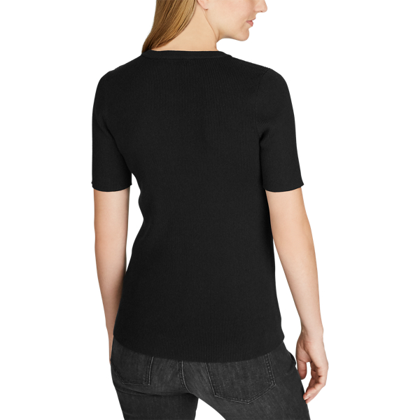 Black Button-Trim Jumper Lauren 4