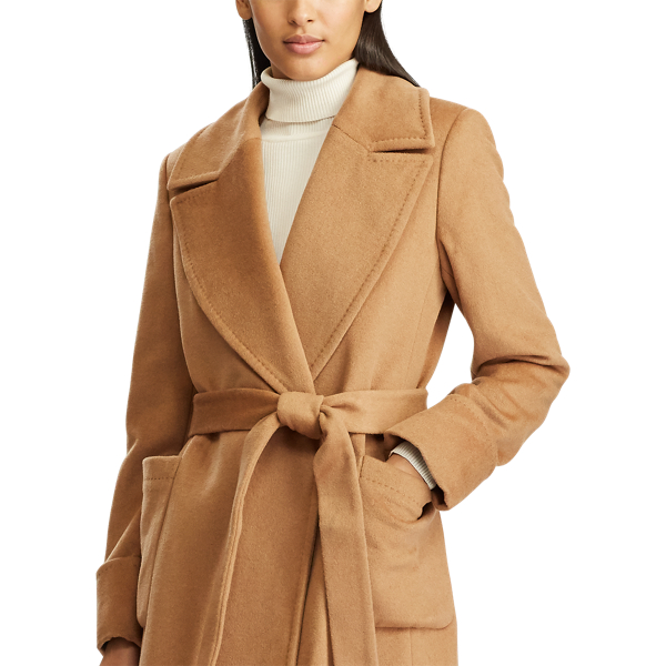 Wool Blend Wrap Coat for Women Ralph Lauren PA