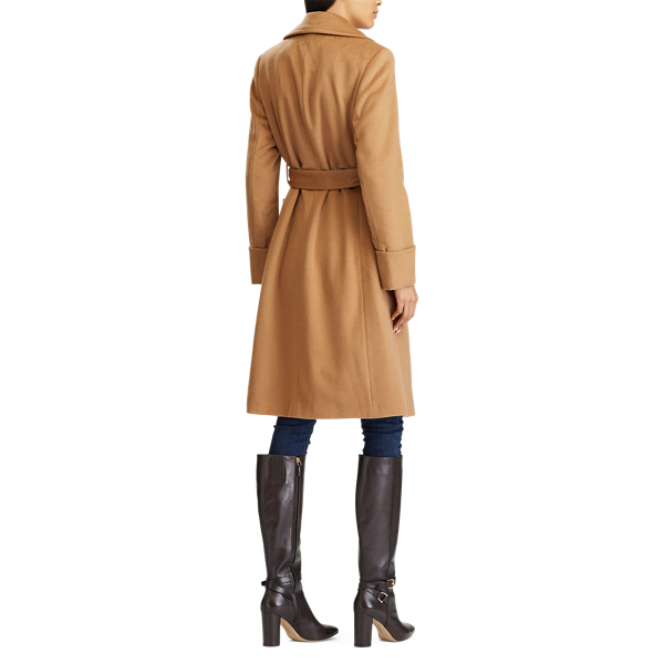 New Vicuna Wool-Blend Wrap Coat Lauren 5