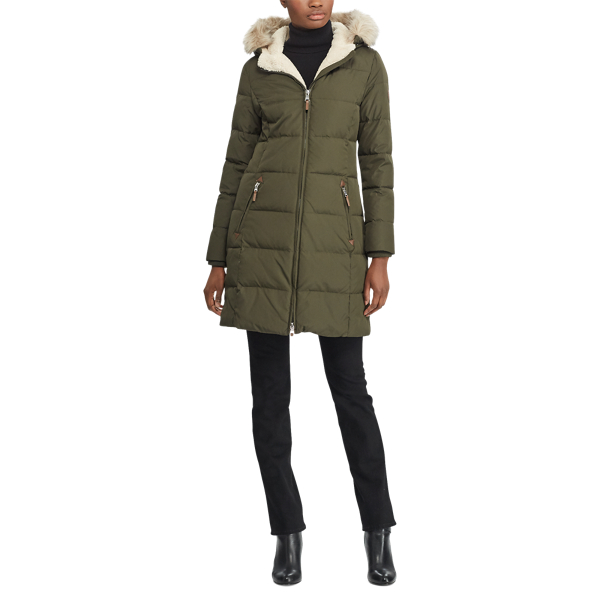 Litchfield Loden Quilted Down Coat Lauren Petite 2