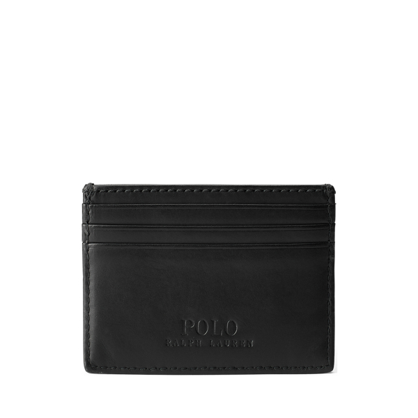 Black Heritage Full-Grain Card Case Polo Ralph Lauren 2