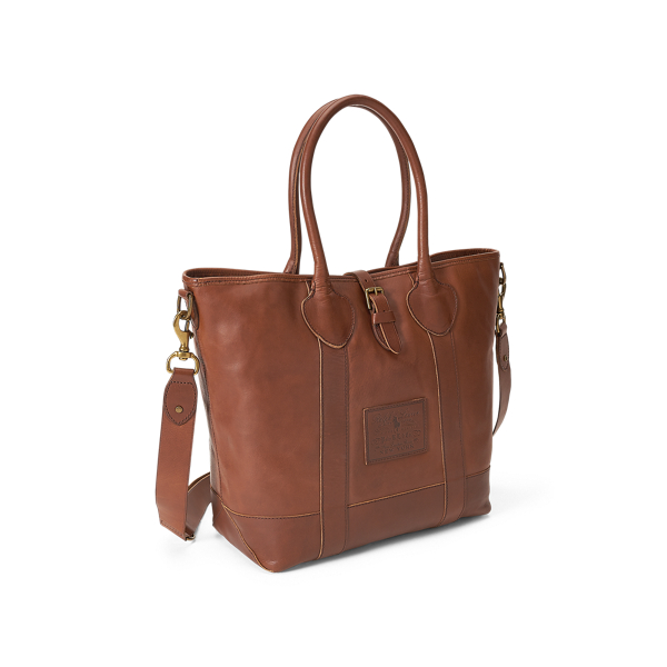 【POLO RALPH LAUREN】ヘリテージ タンブルド レザー トート Heritage Tumbled Leather Tote | Ralph Lauren