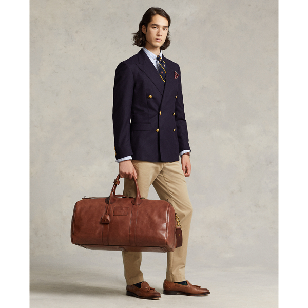 Saddle Heritage Leather Duffel Polo Ralph Lauren 7