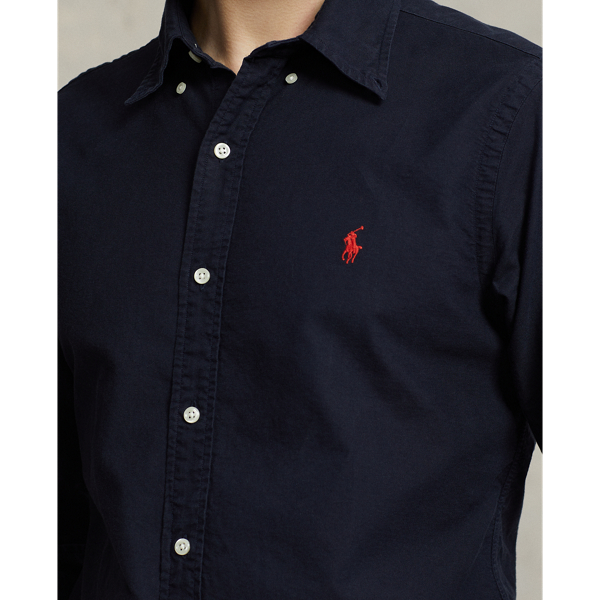 Custom Fit Garment-Dyed Oxford Shirt