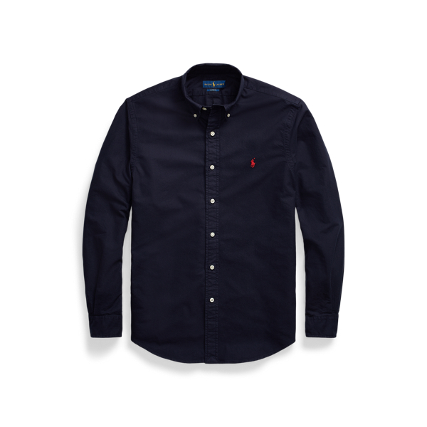 Ralph lauren navy oxford shirt store
