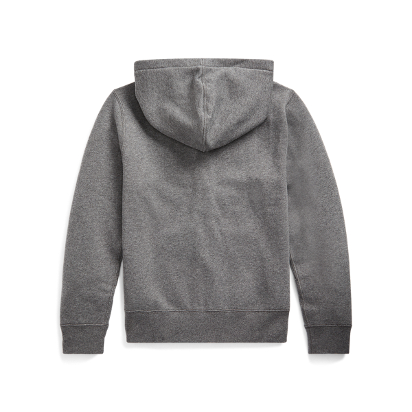 Medium Flannel Heather Cotton-Blend-Fleece Hoodie Boys 8-20 2