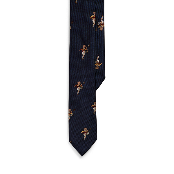 Rugby Bear Silk Tie