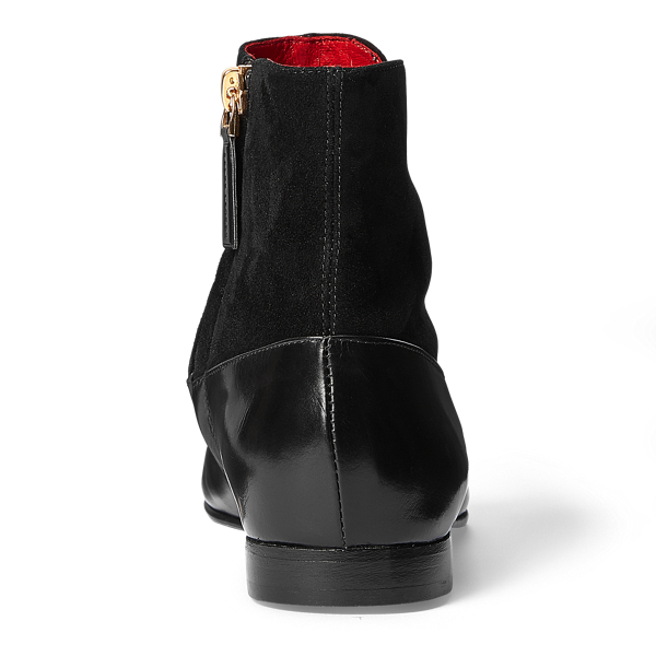 Black Caia Buttoned Bootie Ralph Lauren Collection 4