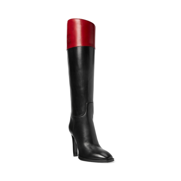 Black Reese Calfskin Boot Ralph Lauren Collection 2