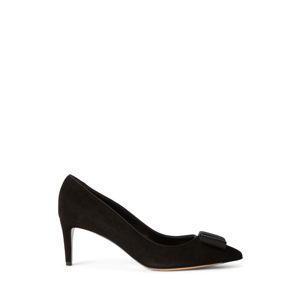 Dimitria Goat-Suede Bow Pump Ralph Lauren Collection in 1