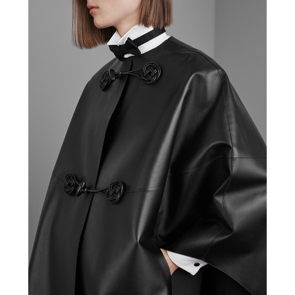 Black Phoenix Lambskin Cape Ralph Lauren Collection 4
