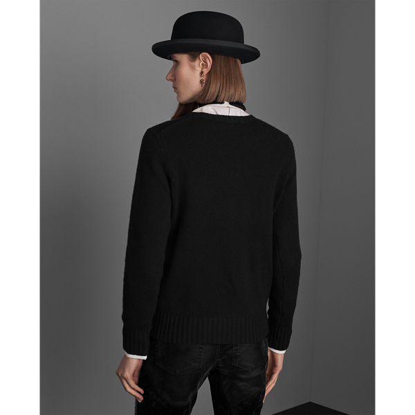 Black Martini Bear Beaded Jumper Ralph Lauren Collection 4