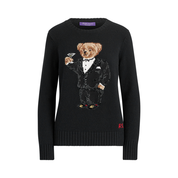 Martini Bear Beaded Jumper Ralph Lauren Collection 1