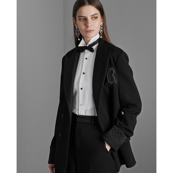 Black Double-Breasted Jumper Jacket Ralph Lauren Collection 4