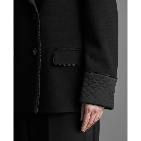 Black Double-Breasted Jumper Jacket Ralph Lauren Collection 7