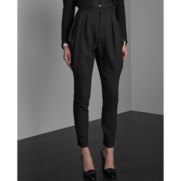 Black London Wool-Silk Trouser Ralph Lauren Collection 3