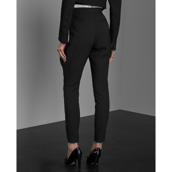 Black London Wool-Silk Trouser Ralph Lauren Collection 4