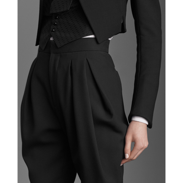 Black London Wool-Silk Trouser Ralph Lauren Collection 5
