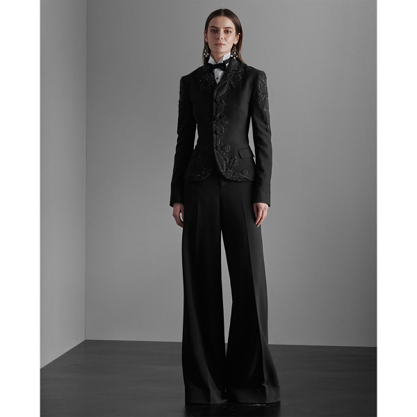 Black Sheldon Embellished Jacket Ralph Lauren Collection 3