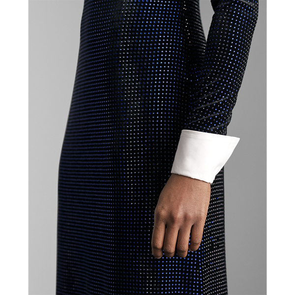 Robe Blakely en velours et cristaux Ralph Lauren Collection en Noir 5