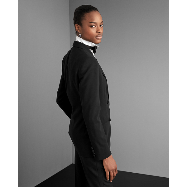 Black Chrystie Stretch Wool Jacket Ralph Lauren Collection 4