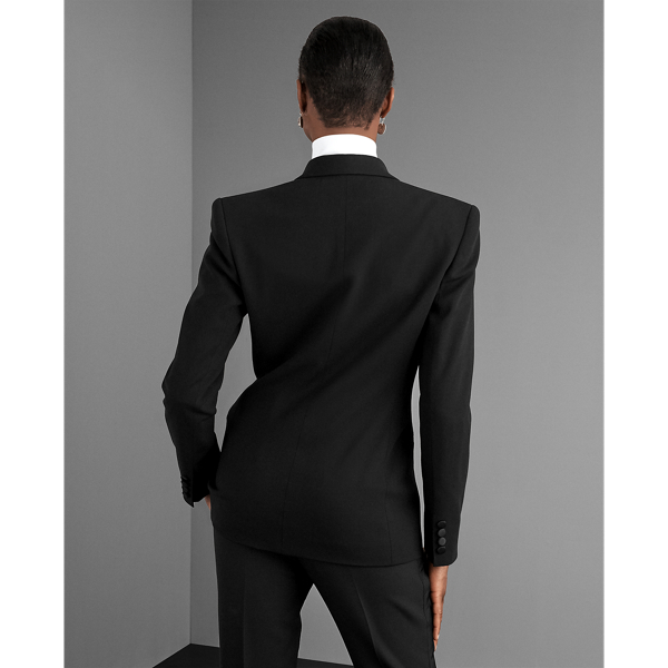 Black Chrystie Stretch Wool Jacket Ralph Lauren Collection 5