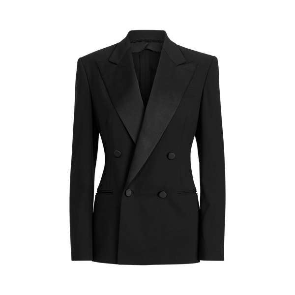 Black Chrystie Stretch Wool Jacket Ralph Lauren Collection 2