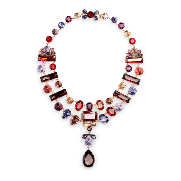 Jeweled Statement Necklace Ralph Lauren Collection em 1