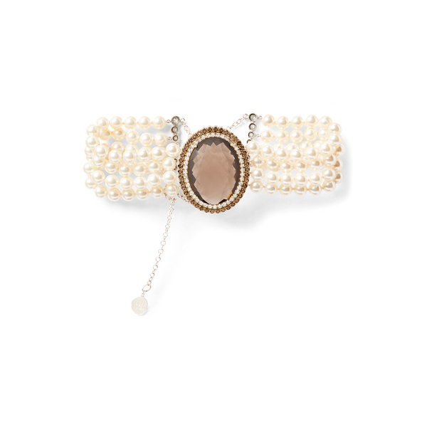 Crystal-Pearl Choker Ralph Lauren Collection in 1