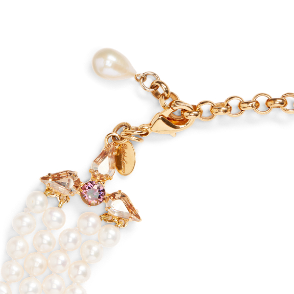 Pearl Pearl-Crystal Layered Necklace Ralph Lauren Collection 2