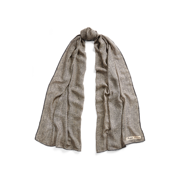 Herringbone Cashmere Scarf Ralph Lauren Collection 1
