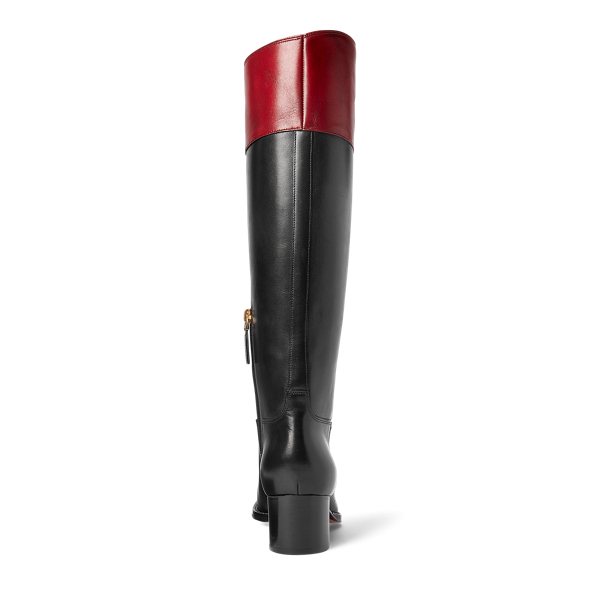 Black Alyshia Calfskin Boot Ralph Lauren Collection 6