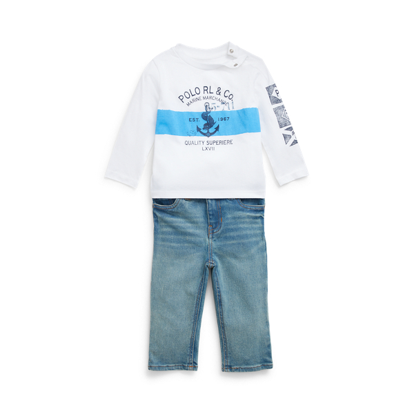 Graphic Tee & Jean Set