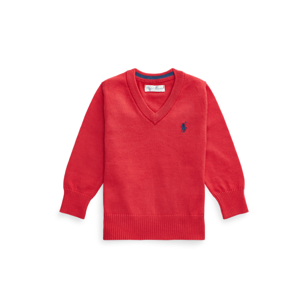 Cotton V-Neck Jumper