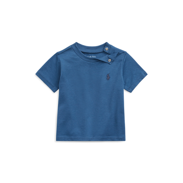 Cotton Jersey Crewneck Tee Baby Boy em 1