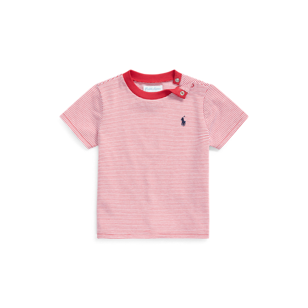 Striped Cotton-Blend Tee Baby Boy em 1